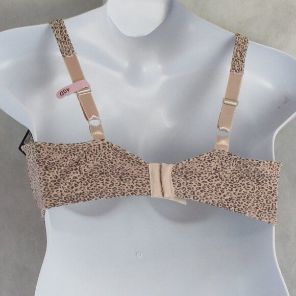 Bali Women's Seamless Underwire Minimizer Bra, Rosewood Animal Print, 40D - Picture 2 of 6